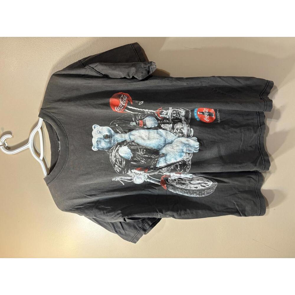 Vintage Coca-Cola Polar Bear T-Shirt - Black Graphic Tee